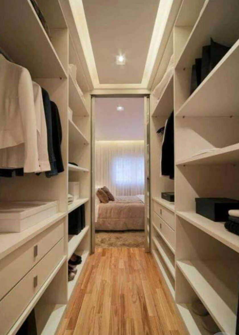 П-образная гардеробная комната в спальню Лабинск