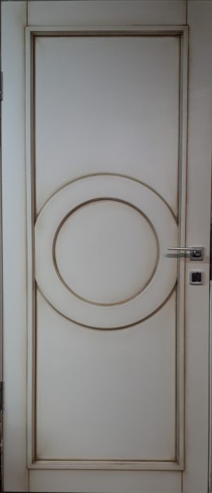 Межкомнатная дверь в профиле массив (эмаль с патиной) Лабинск