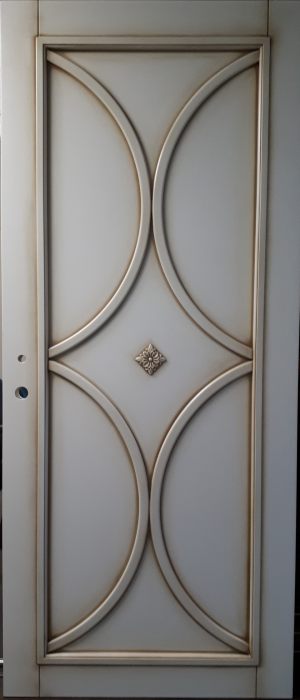 Межкомнатная дверь в профиле массив (эмаль с патиной) Лабинск